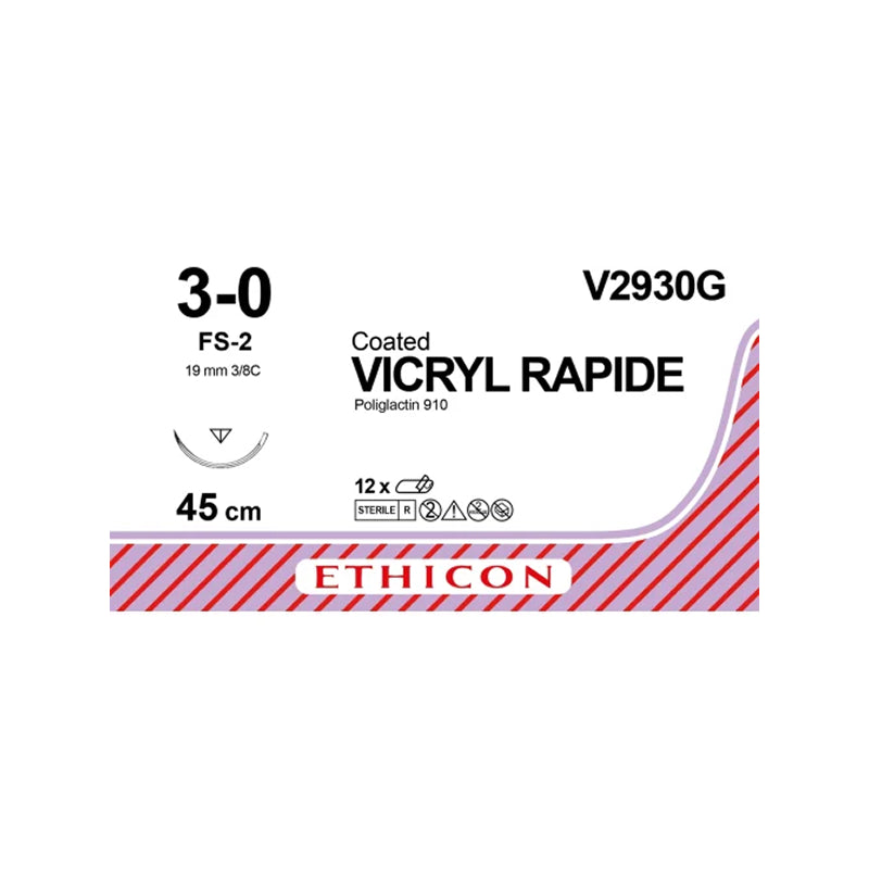 Vicryl® Rapide Nahtmaterial ungefärbt geflochten, AP 36