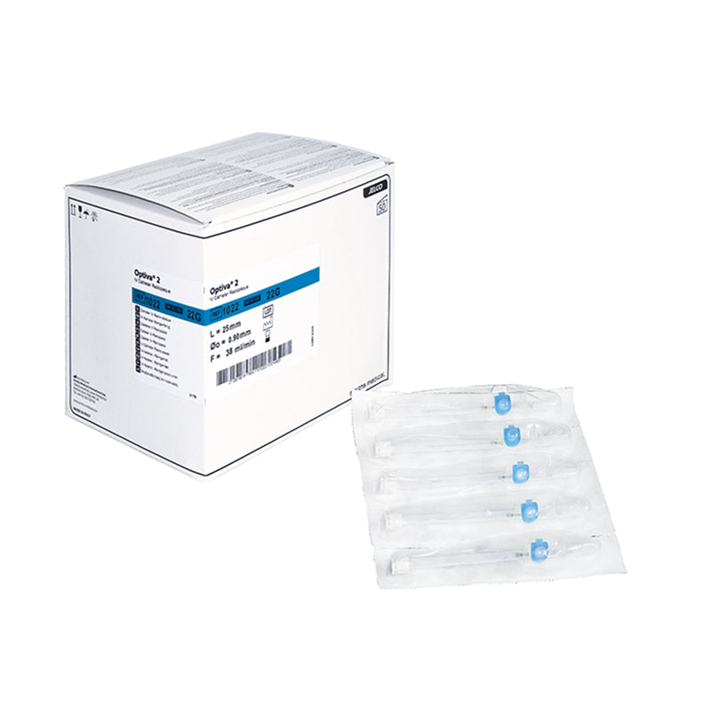 Optiva® II 22G 25mm blau Venenverweilkanülen AP 50
