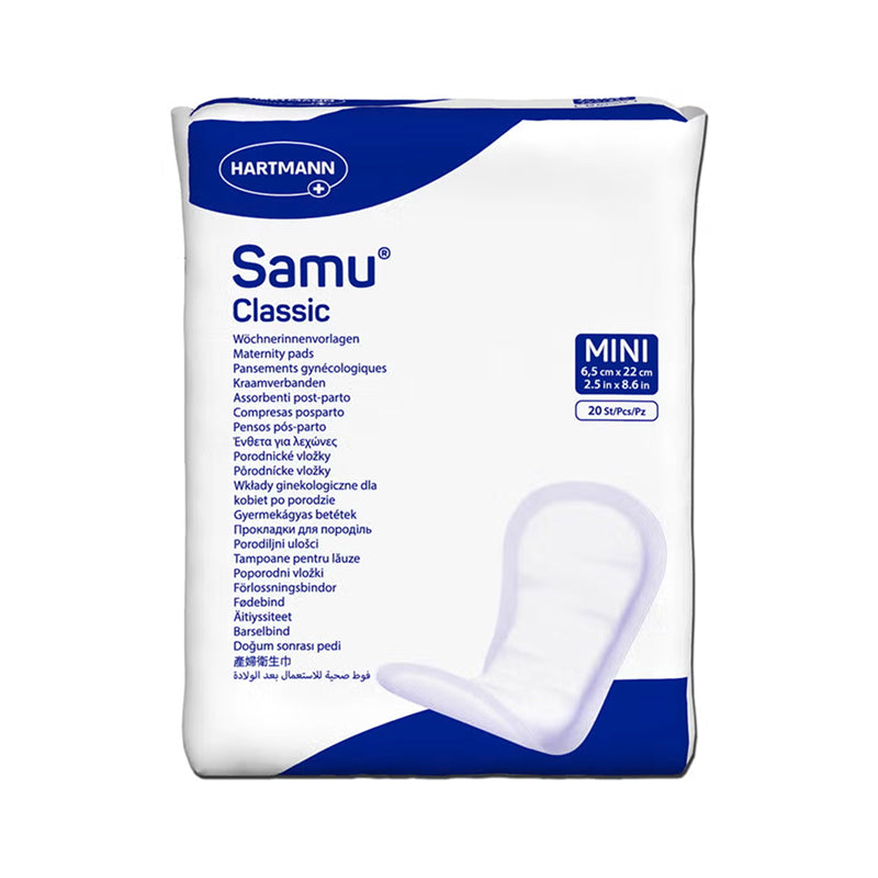 Samu® classic mini Wöchnerinnen-Vorlagen 8,5 x 22cm AP 20