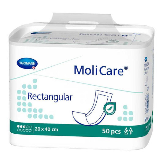 MoliCare® Rectangular 3 Tropfen Inkontinenzeinlagen 20 x 40cm, AP 50