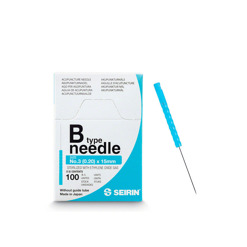 Akupunkturnadeln B-Type Nr. 3, 0,20mm x 15mm, hellblau, AP 100