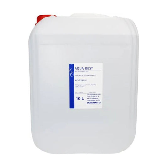 Aqua-Dest Laborwasser unsteril, 10 Liter