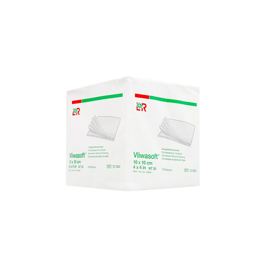 Vliwasoft®Vliesstoffkompresse 10 x 10cm 6-fach, AP 100 Stück