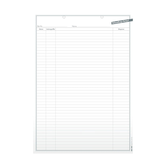 Karteieinlegeblaetter Behandlungsverlauf AP 1000