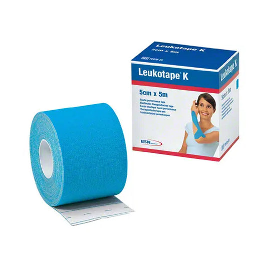 Leukotape® K elastische Klebebinde Blau- 5cm x 5m,  einzeln
