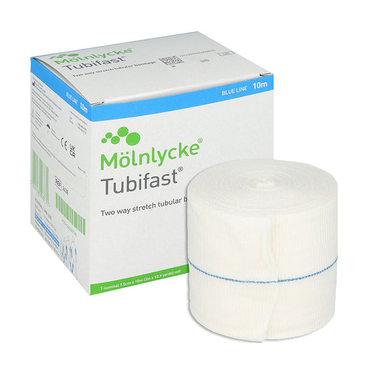 Tubifast® 2-Way Stretch blau 7,5cm x 10m elastischer Schlauchverband