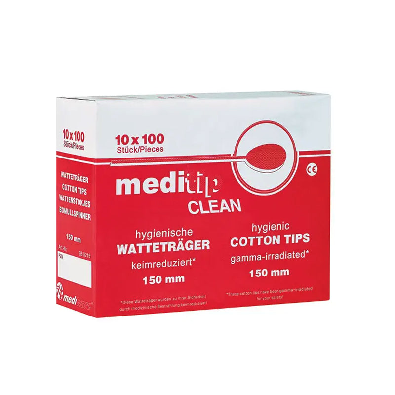 Meditip® Clean Wattestäbchen 15cm kleiner Kopf, AP 1000 Stück