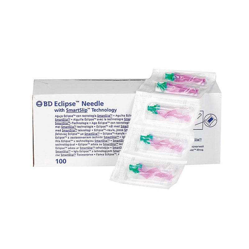BD Eclipse Sicherheitsinjektionskanüle 27G 0,4mm x 13mm, AP 100