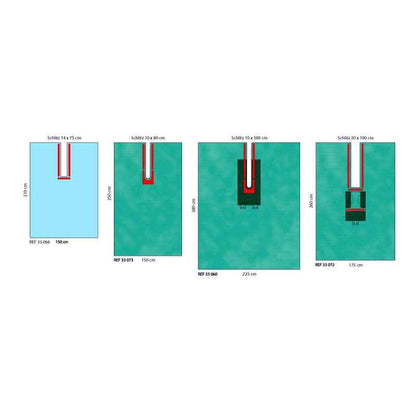 Raucodrape® PRO OP-Schlitztuch, 75 x 90cm, AP 35 Stück